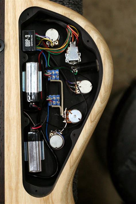 Custom wiring harness ~ two pickup prewired guitar electronics: Schmick wiring!!! | Guitar diy, Guitar building, Custom bass guitar