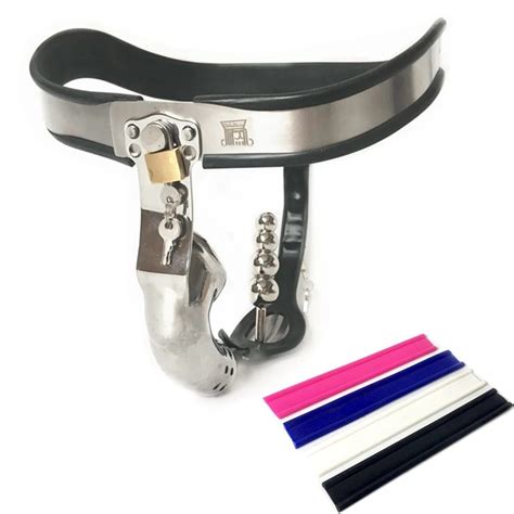 Stainless Steel Chastity Device T Style Chaste Underpants Bondage Penis Lock Underwear Chastity