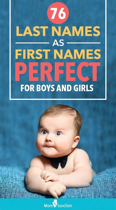 76 Last Names As First Names Perfect For Boys And Girls Artofit
