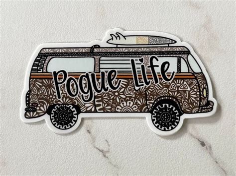 Outer Banks Pogue Life Twinkie Van Waterproof Sticker John B Etsy