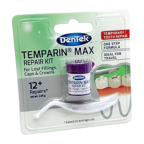 Buy Dentek Temparin Max Tooth Repair Kit Dental Products