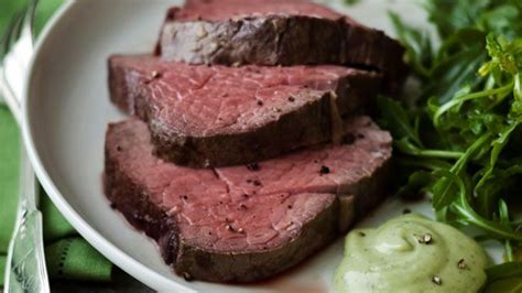 A common question beef tenderloin newbies ask is, should i roast beef tenderloin on a rack? the answer is yes! Ina Garten's Slow-Roasted Filet of Beef with Basil Parmesan Mayonnaise | Recipe - ABC News ...