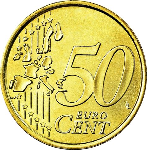 50 Euro Cent 1st Map Italy Numista