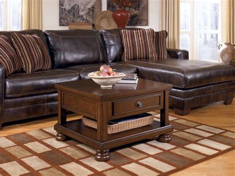 Get free shipping on qualified leather coffee tables or buy online pick up in store today in the furniture department. Rustic Dark Brown Leather Sofas: Great Investment for Warm ...