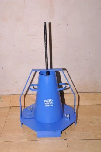 Slump Cone Apparatus With Tamping Rodpowder Coated For Fresh Concrete