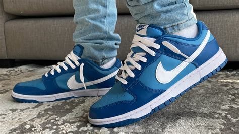 Nike Dunk Low Dark Marina Blue Review And On Feet Youtube