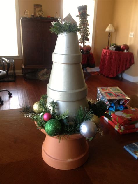 Flower Pot Christmas Tree Potted Christmas Trees Christmas Ideas