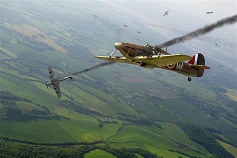 Battle Of Britain Dogfight Photograph By Gary Eason Pixels