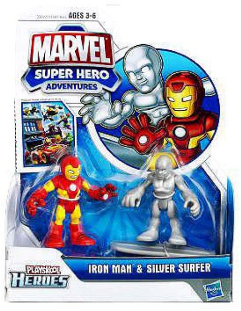 Marvel Playskool Heroes Super Hero Adventures Iron Man Silver Surfer