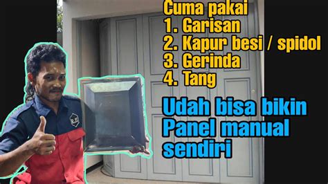 Cara cerdas memanfaatkan loteng rumah minimalis cara membuat tangga lipat untuk loteng, 09 04 2019 tangga menuju loteng harus dibangun dengan baik mengetahui 6 cara membuat kanopi dari kayu rumahlia com sumber : Cara Membuat PANEL PINTU BESI Manual - YouTube