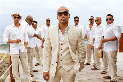 Calling the groom and his groomsmen, if you are looking for stylish tips, looks, and gift ideas stop right here. Beach Wedding Groom Attire Ideas (68) - Bridalore