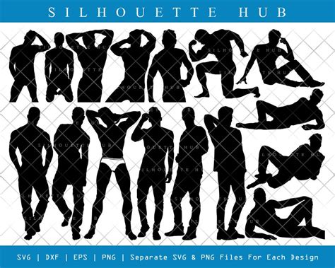 Sexy Man SVG Cut Files Sexy Man Silhouette Male Strippers Etsy
