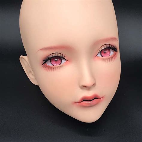 lili mask 19 sweet girl resin half head customize cosplay japanese role play anime silicone