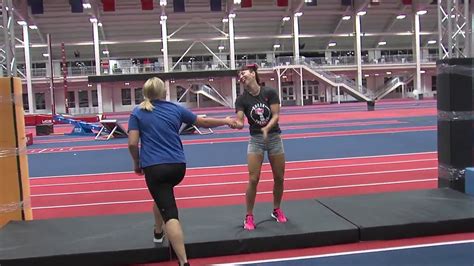 Cynthia Beasley Tries out the Ninja Warrior Course - YouTube