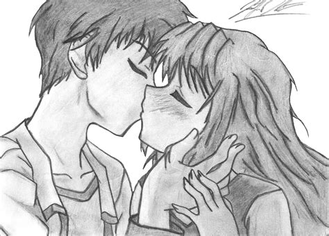 Anime Kiss Anime Artists Photo 33308354 Fanpop Couple Sketch Couple Drawings Love