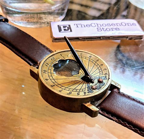 Handmade Wrist Compass Sundial Watch Vintage Style T Etsy