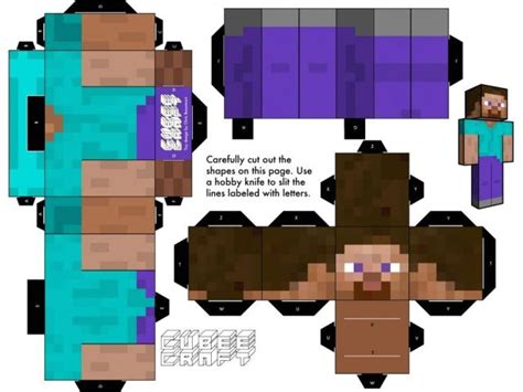 Minecraft Steve Paper Template 11 Powerful Paper Craft Minecraft Steve