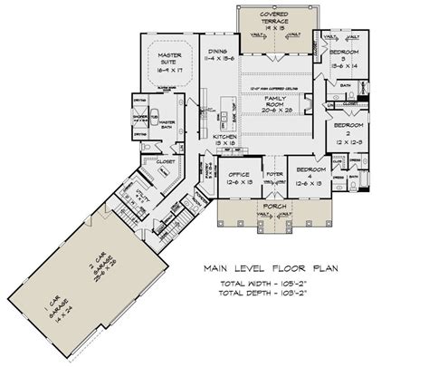 House Plan 6082 00190 Craftsman Plan 3206 Square Feet 4 Bedrooms