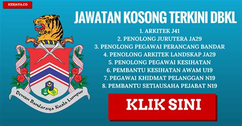 Are you finding the latest job in kl ( kerja kosong kl)? Jawatan Kosong Terkini Dewan Bandaraya Kuala Lumpur (DBKL ...