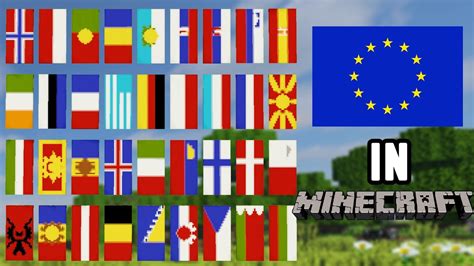 All European Flag Banners In Minecraft Youtube