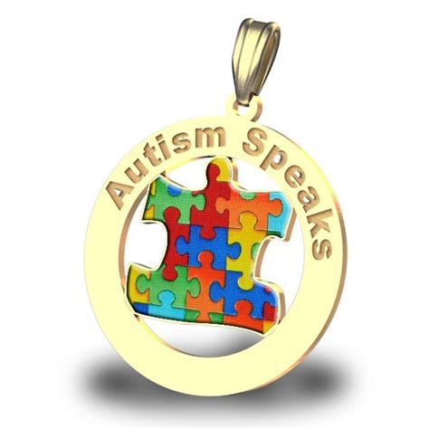 With its different colors and combinations, for some, it better represents the diversity of people living on the autistic spectrum. Autism Awareness Round Coutout Color Puzzle Piece Pendant ...