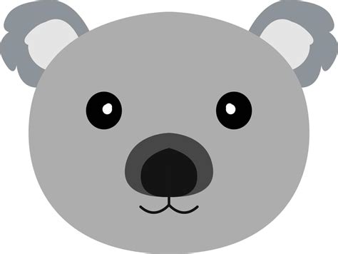 Cute Little Koala Face Illustration 21822366 Vector Art At Vecteezy
