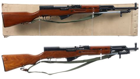 Two Chinese Norinco Type 56 Sks Semi Automatic Carbines Rock Island