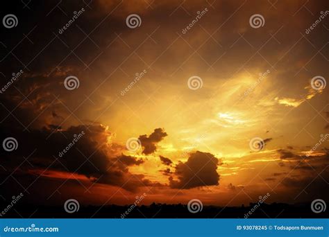 Twilight Sky And Sunset Background Stock Image Image Of Landscape
