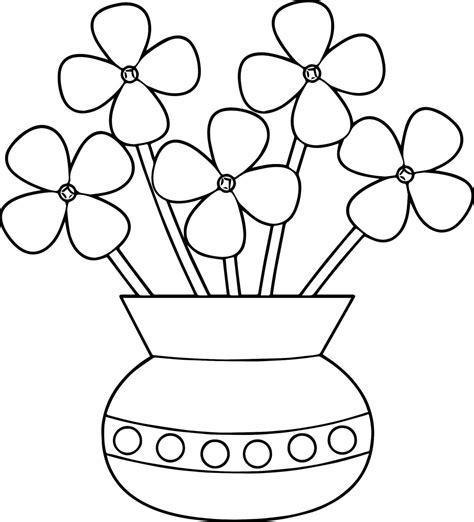 There are children's favorite toys on this coloring page. Flower Pot Coloring Pages - Best Coloring Pages For Kids
