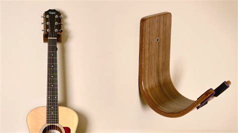 Use the long metal strap to connect the. DIY Guitar Hanger // Bent Wood Lamination How To ...