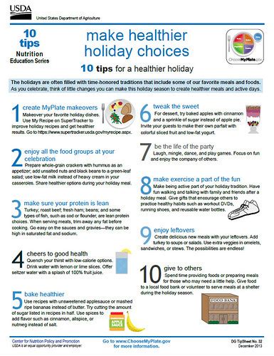 Myplate Holiday 10 Tips Make Healthier Holiday Choices Usda