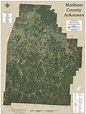 Madsion County Arkansas 2020 Aerial Wall Map | Mapping Solutions