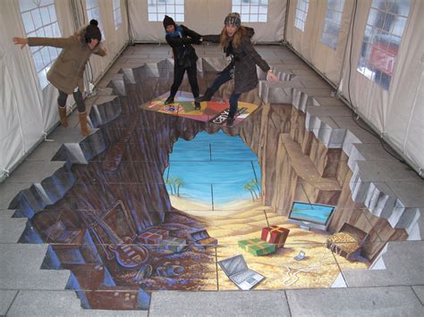 3d Street Painting In Spain Tracy Lee Stum 3d Floor Art Floor