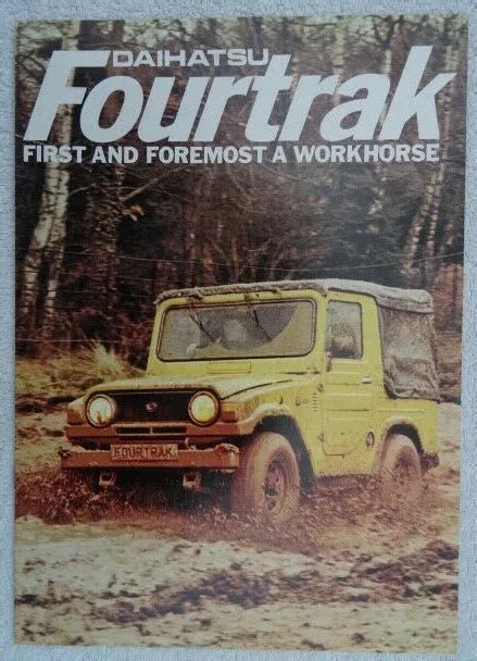 Daihatsu Fourtrak Brochure Swb Soft Hard Top Riviera Lwb Pick Up