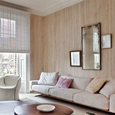 Therefore, many people prefer to use wallpaper instead of changing the wall color by painting it over and over. Neutral wood-effect wallpaper | wallpaper designs ...
