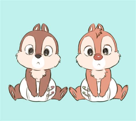 Baby Chip And Dale Disney Kawaii Kawaii 365 Disney Love Baby Cartoon