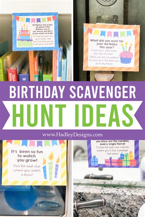 3 Steps To A Birthday Scavenger Hunt At Home Hadley Designs Party Blog