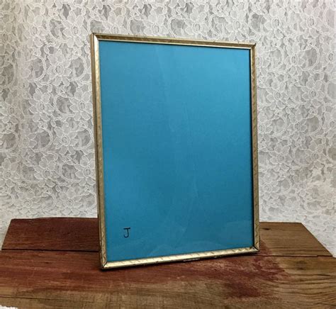 Vintage 8x10 Embossed Ornate Gold Metal Picture Frame Photo Etsy