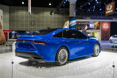 The new toyota mirai hydrogen fuel cell car, which will be on sale in the uk next year. 2021 Toyota Mirai hydrogen fuel-cell car revealed in ...