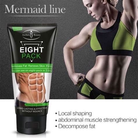 [sales offer] aichun beauty eight pack slimming cream weight loss muscle toner men women