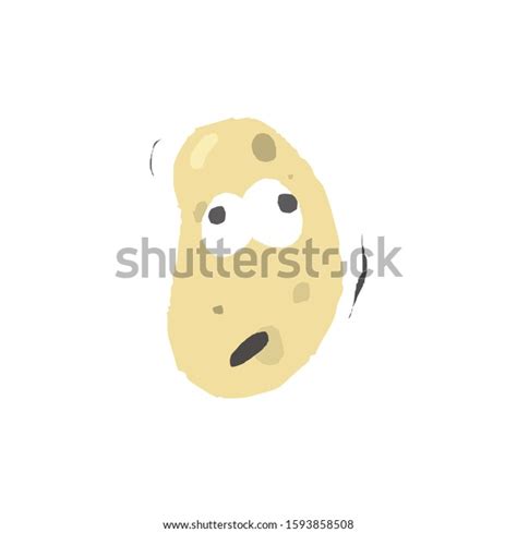 Potato Cartoons Style Expression Stock Illustration 1593858508