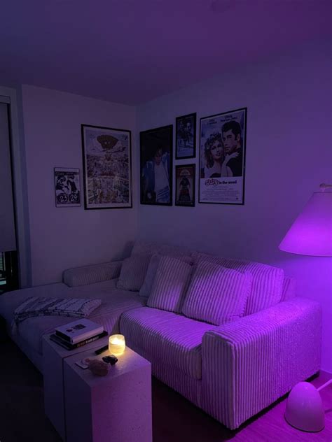 Aesthetic Living Room 💜 In 2023 Couches Living Room Apartment Dreamy