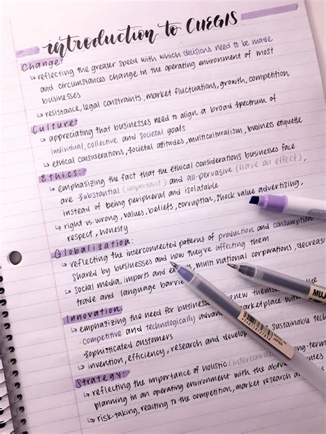 My IB Business Management notes :)) : Handwriting