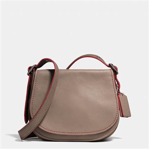 Coach Saddle Bag 23 In Glovetanned Leather In Metallic Lyst