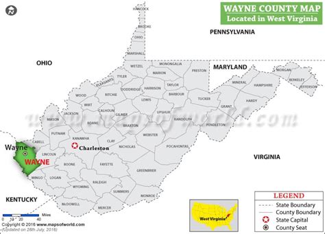 Wayne County Map West Virginia