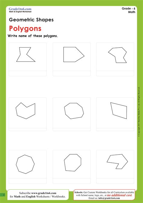 Types Of Polygons Worksheets Classify And Name The Polygons Naming