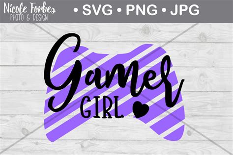 Gamer Girl Svg Cut File Graphic By Nicole Forbes Designs Creative Fabrica