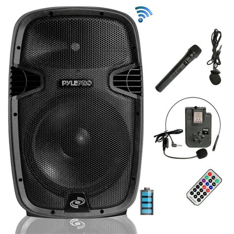 Pyle Pphp1541wmu Wireless And Portable Bluetooth Loudspeaker Active Powered Pa Speaker System