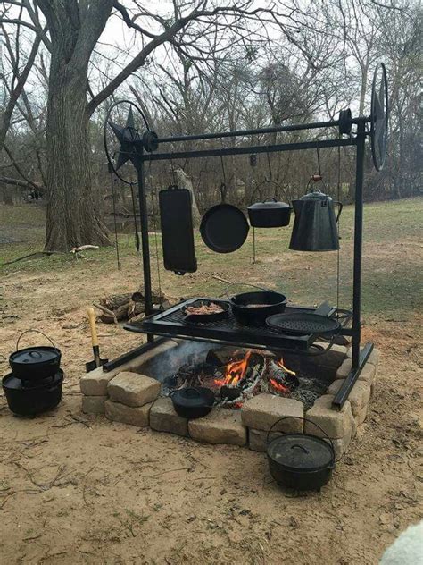 Gardeco elidir cast iron fire bowl. Grilling with Cast Iron in a Firepit | Fire pit cooking ...