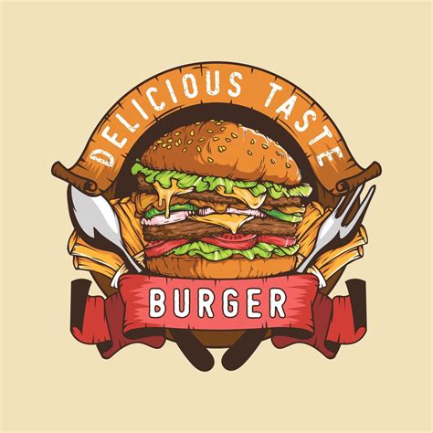 Diseño De Logotipo De Hamburguesa 2919110 Vector En Vecteezy